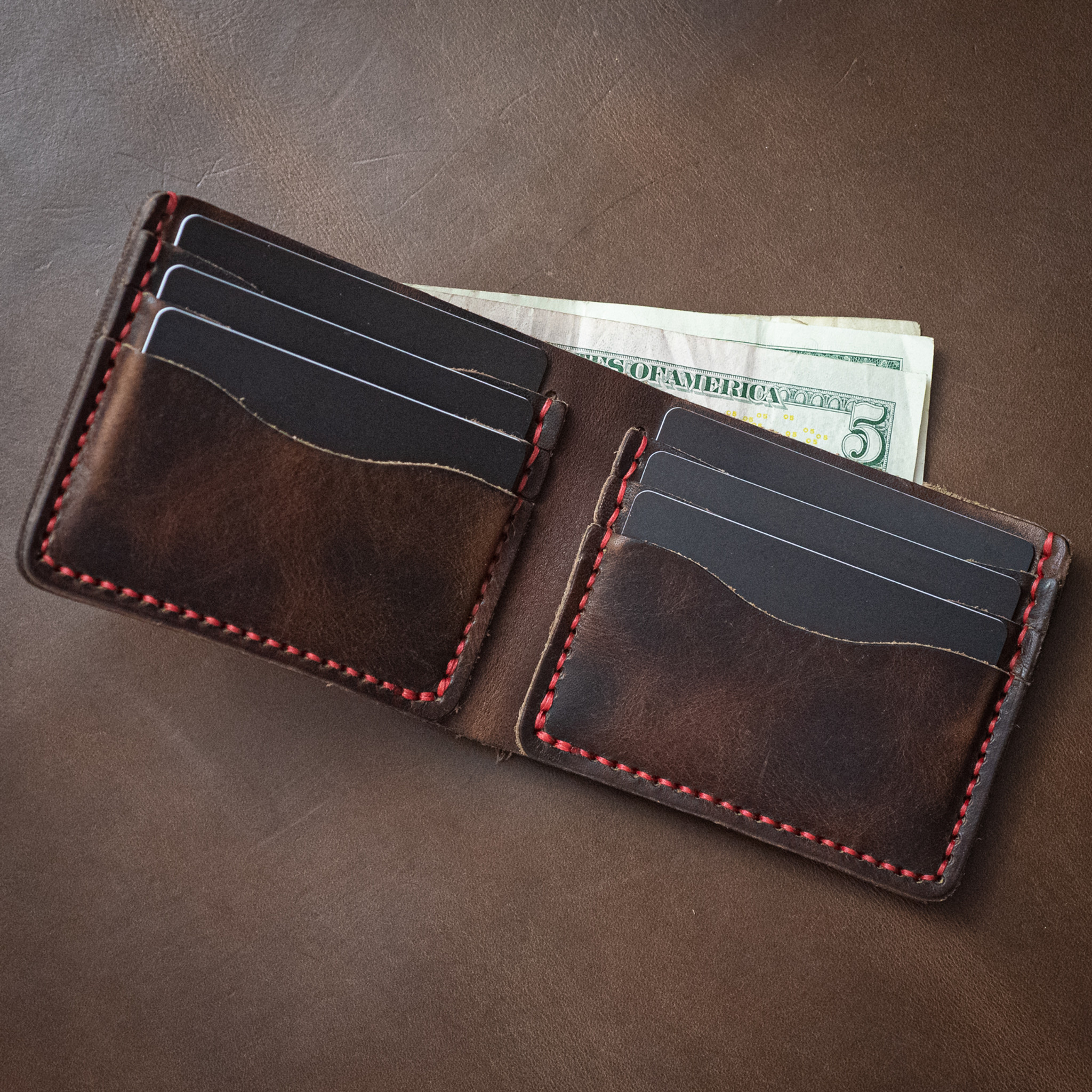 Warrior Poet Society Popov Leather Wallet - Hand Sewn