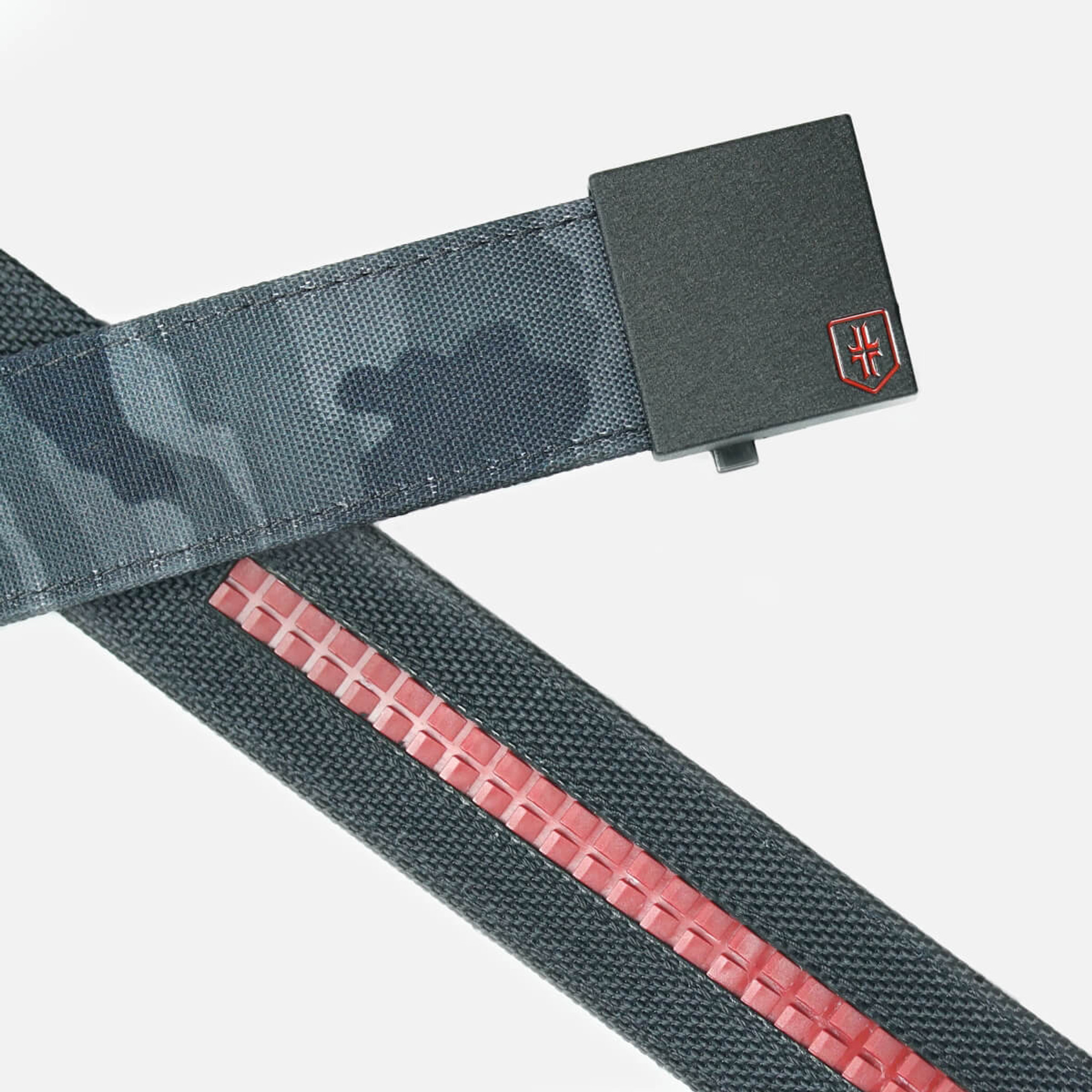 TXC x Nexbelt - Supreme Appendix Carry EDC Belt Black Camo Belt with Black Buckle & Silver Logo