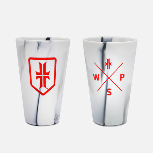 WPS Silicone Pint Glass - Marble White 