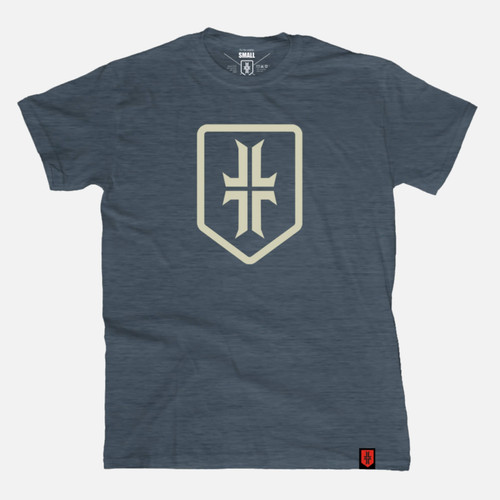 Shield T-Shirt - Indigo / Sand