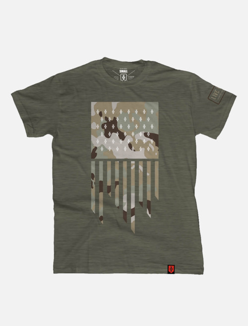 Flag T-Shirt - Green / Multicam