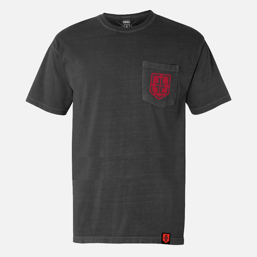 WPS Pocket Tee - Stone/Red