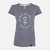 Women's Rose V-Neck - Navy/White