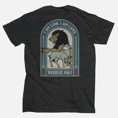 Lion \u0026 Lamb T-shirt - Charcoal