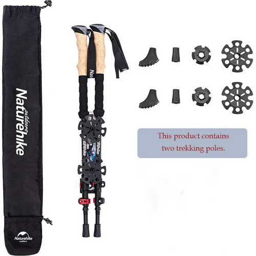 Naturehike Carbon Fibre 3-Node Telescopic Trekking Pole package
