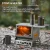 Outdoor firewood cooking stove