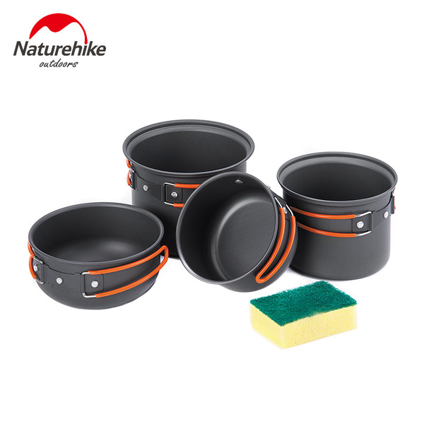 Naturehike Wild Trekking 4-in-1 Camping Cookware Set