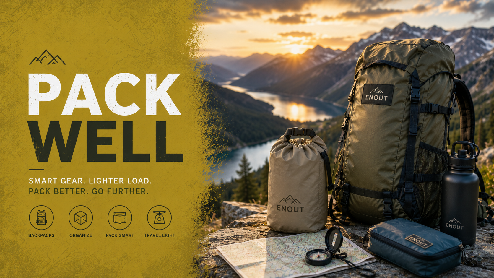 hiking backpacks, trekking backpacks, backpacking packs, dry bags, stuff sacks, compression sacks, backpack rain covers, packing organizers, outdoor storage, hiking gear storage, travel packing gear, backpack accessories