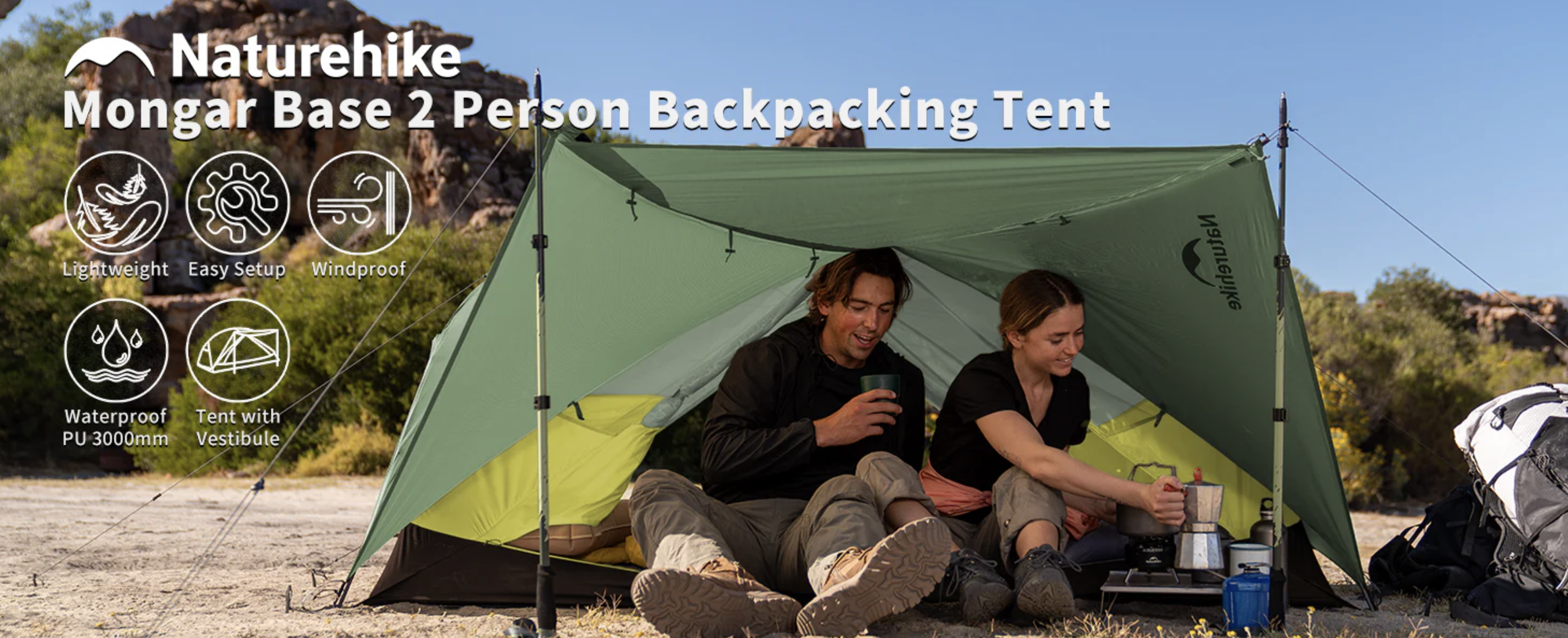 Naturehike MONGAR Base 2-Person Backpacking Tent | India