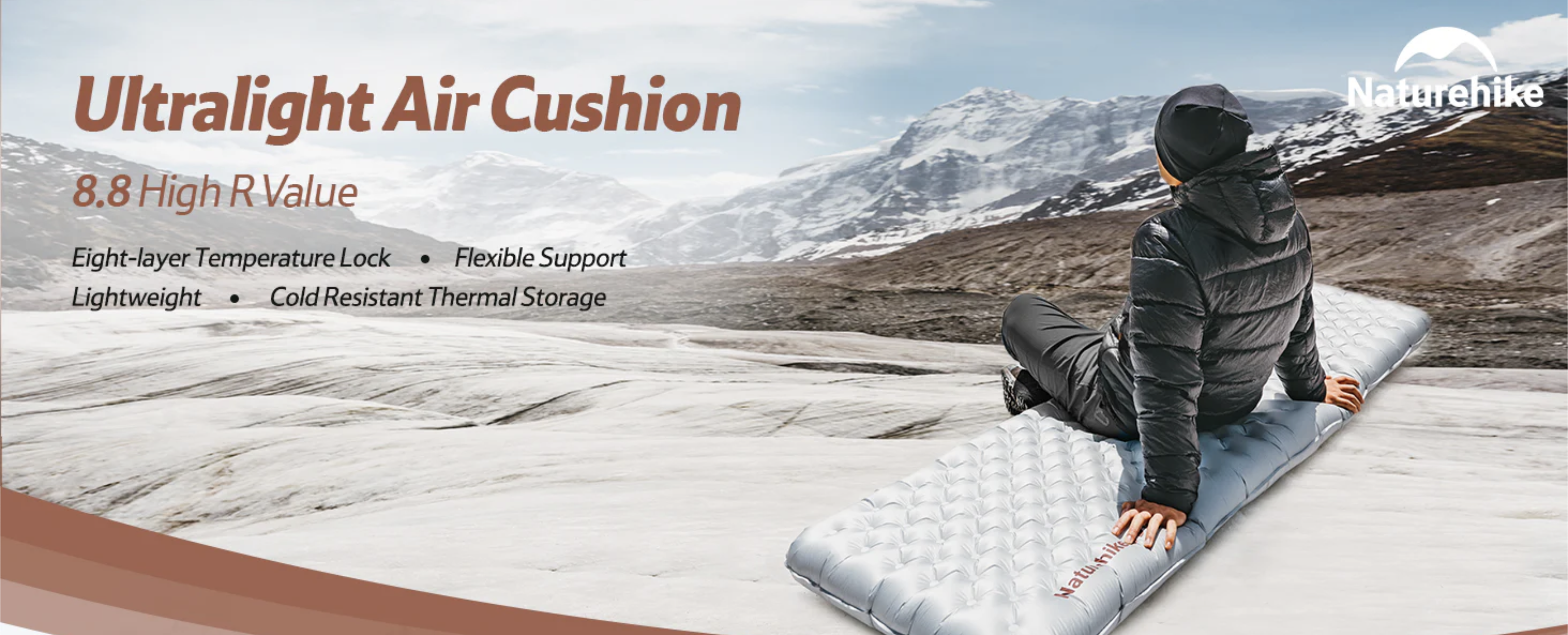 The Naturehike TUYE R8.8 Ultralight Inflatable Sleeping Pad is engineered for mountaineers, winter trekkers and backpackers who demand exceptional warmth without sacrificing pack weight. Featuring an impressive R-value of 8.8, a luxurious 12 cm thickness and durable 20D nylon TPU construction, this insulated air pad delivers outstanding comfort and thermal protection in temperatures as low as -30°C. Lightweight and compact, it packs down small while providing premium sleeping comfort for Himalayan expeditions, winter camping and high-altitude adventures across India. Inflatable Sleeping Pad • Winter Sleeping Pad • Insulated Sleeping Pad • Camping Mattress • Backpacking Sleeping Mat • Mountaineering Gear • High Altitude Camping Equipment • Ultralight Camping Gear • Expedition Sleeping Pad • Naturehike India