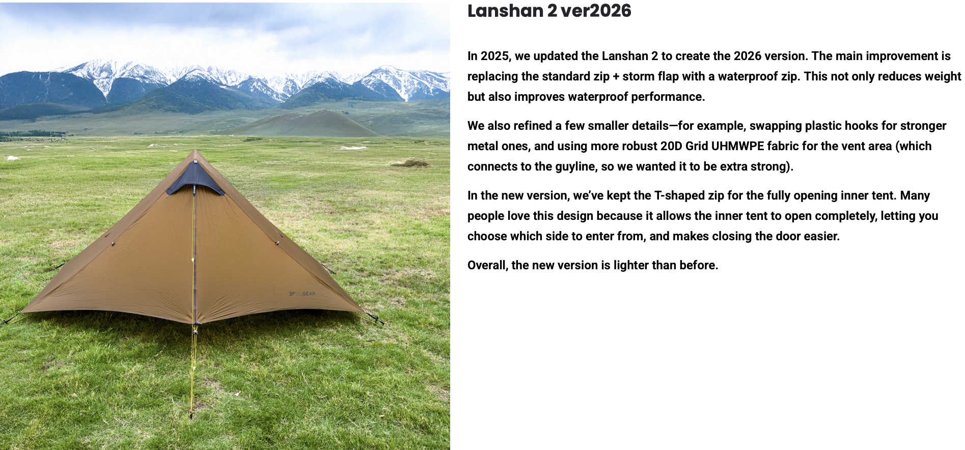 3FUL Gear Lanshan 2 Tent, 3FUL Gear Lanshan 2 2026, Lanshan 2 tent, ultralight backpacking tent, 2 person backpacking tent, ultralight 2 person tent, trekking pole tent, 3 season tent, lightweight hiking tent, bikepacking tent, thru hiking tent, waterproof backpacking tent, camping shelter, backpacking gear, 3FUL Gear India, 4-season tent