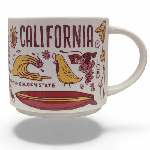 Starbucks Been There Series California Mug 14oz Across the Globe Collection USC Red