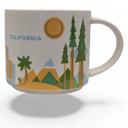 Starbucks You Are Here Collection California Coffee Mug 2015 14oz 3.5"