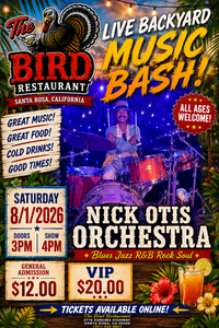 Nick Otis Orchestra- $20.00 VIP Upper Deck Service -First Come First Serve Seating