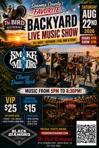 Smoke and Mirrors - $25.00 VIP Upper Deck Service -First Come First Serve Seating - Print receipt and present at WILL CALL - Tickets are not mailed