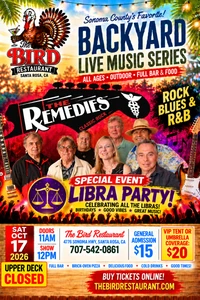 REMEDIES-  $15.00 General Admission - LOWER DECK - First Come First Serve Seating - Print receipt and present at WILL CALL - Tickets are not mailed