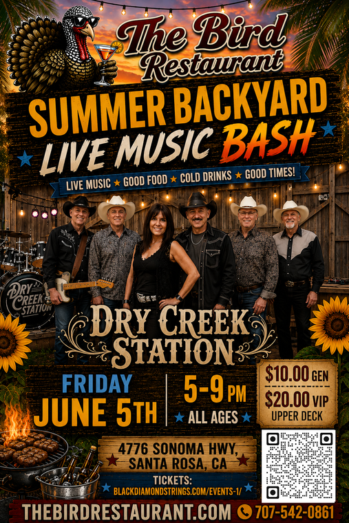 Dry Creek Station - $10.00 General Admission - LOWER DECK