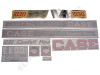 ER- VC306 Case 1030 CK DOM W/Side Screens Decal Set (chrome trim)