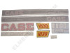 ER- VC290 Case 1030 CK W/O Side Screens Decal Set (chrome trim)
