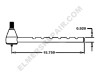 ER- 359984R93 Outer Tie End (Long Notched) RH or LH