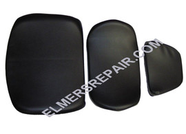 ER- A64492 Black Vinyl Seat Cushion Set (3pc)