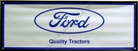 FO001-BAN  Ford Tractors Banner (Blue / White)