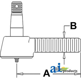 ER- AM496T Short Tie Rod End