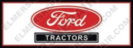 FO005-BAN  Ford Tractors Banner (Red / White Oval)