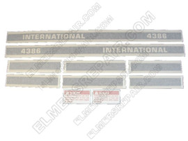 ER- VI2001 IH 4386 Decal Set (Black & White stripe)