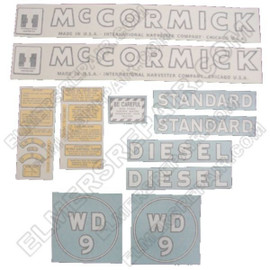 ER- VI144 IH McCormick Farmall WD9 Decal Set