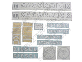 ER- VI213 IH McCormick Farmall ODS6 Decal Set