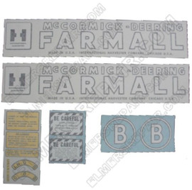 ER- VI282 IH McCormick-Deering Farmall B Decal Set