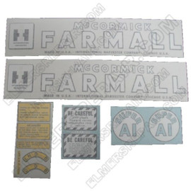 ER- VI458 IH McCormick Farmall Super A1  Decal Set