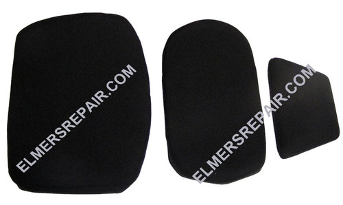 ER- A64493 Black Fabric Seat Cushion Set (3pc)