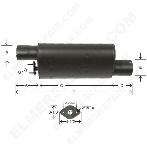 ER- A66780 Oval Muffler