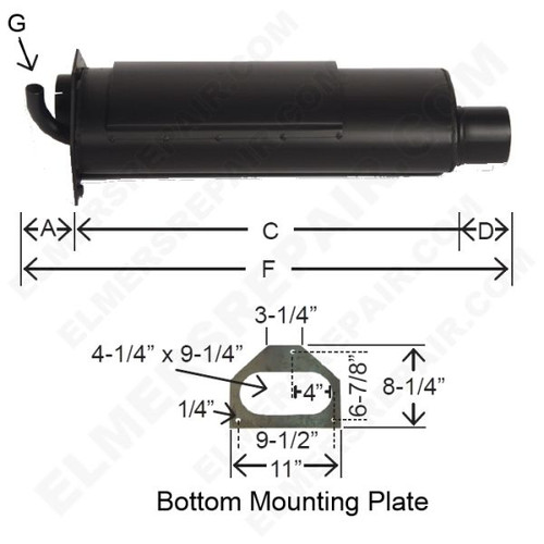 ER- A181372 Oval Muffler