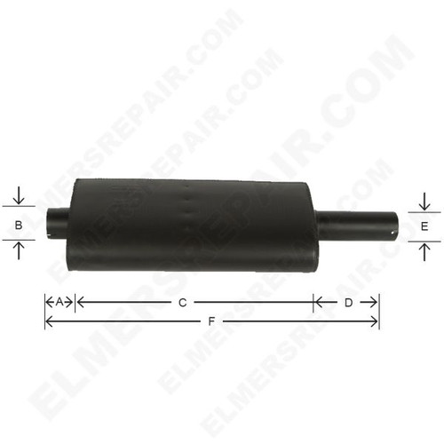 ER- 530578R4 Oval Muffler