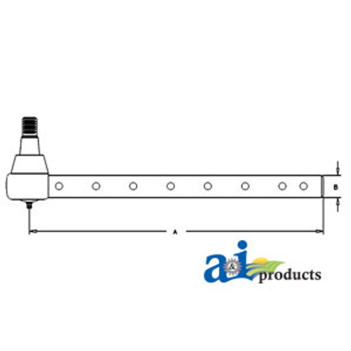 ER- AR85946 JD Long Outer Tie Rod End ( 8 Hole)