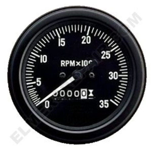 ER- R8599 Case Tachometer (Universal replacement) Black Bezel