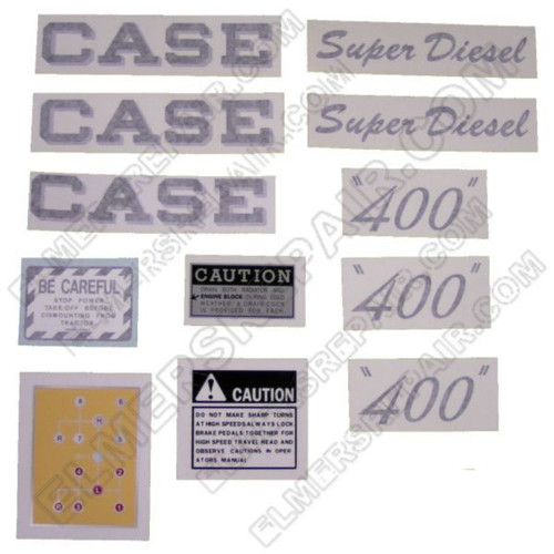 ER- VC412 Case 400 Super Diesel Decal Set