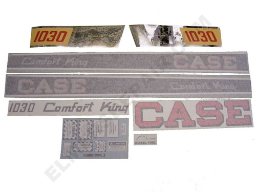 ER- VC291 Case 1030 CK W/Side Screens Decal Set (chrome trim)