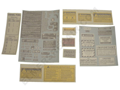 ER- VC168A  Case 1370/1570 Chassis Decal Set