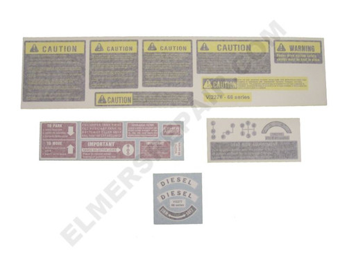 ER- VI509 IH 66 Series Chassis Decal Set