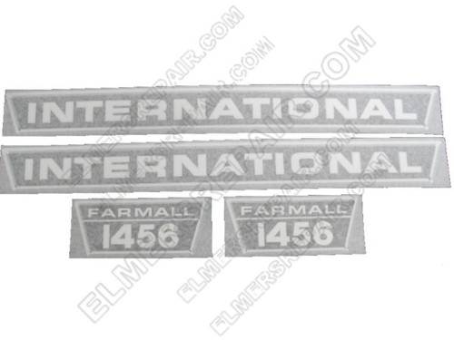ER- VI535 Farmall 1456 Decal Set (Black/Chrome)