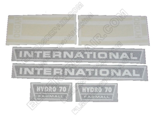 ER- VI434 IH Hydro 70 Decal Set (White Hood Stripes)