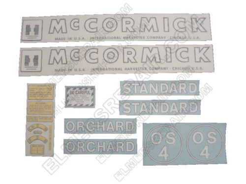 ER- VI246 IH McCormick Farmall OS4 Decal Set