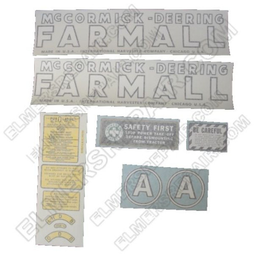 ER- VI122 McCormick-Deering Farmall A Decal Set