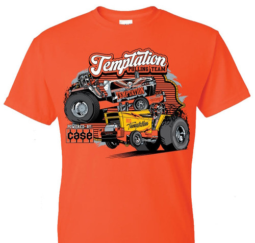 Front View of Temptation Pulling Team Shirt 2024