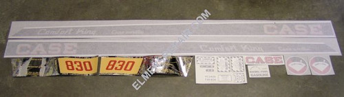 ER- VC281 Case 830 CK C.O.M. Gas Decal Set (chrome trim)