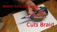 Mitten Scissor Clamp Cuts Braid